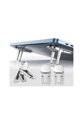 3b Trend 2 Kademeli Yükseklik Ayarlı Laptop Standı Gri Renk - Ergonomik Tasarım
