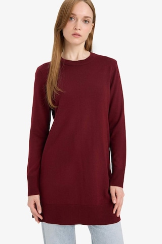 Defacto Regular Fit Bisiklet Yaka Tunik H3431az25wnbr115 Bordo