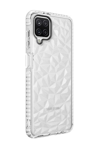 Galaxy A12 Kılıf Zore Buzz Kapak Beyaz