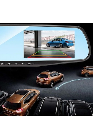 Mpia Cc-31 Dikiz Ayna 3.5" İps Ekran Araç İçi Full Hd Çift Kamera