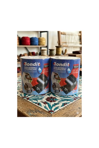 2 Adet Süper Güçlü 10 Cm X 1.5 Metre Siyah Suya Dayanıklı Su Geçirmez Sızdırmaz Izolasyon Bandı