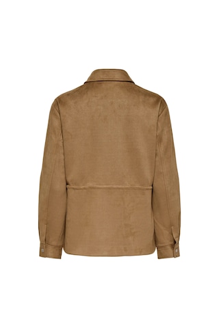 Only Kadın Onldıane Fermuarlı Çift Cepli Süet Ceket 15374174 Camel