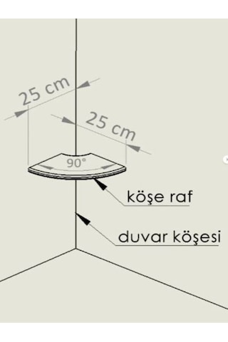 Yuvarlak Köşe Raf, Rafın Kesik Köşesi, Ahşap Yüzer Açık Kahverengi Rustik Raflar, Duvar Düzenleyici 1