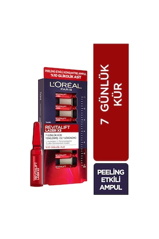 L'Oreal Paris Revitalift Lazer X3 7 Günlük Kür Peeling Etkili Ampul x 7