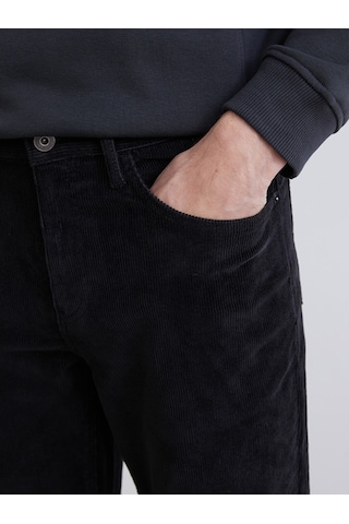 Lcwaıkıkı Classic Siyah Standart Kalıp Kadife Erkek Chino Pantolon