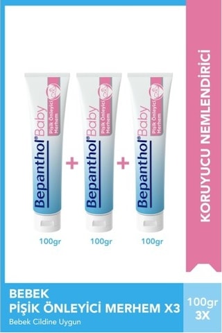 Bepanthol Baby Pişik Önleyici Merhem 100 Gr X 3 Adet PKT.BEPANTHOL.015