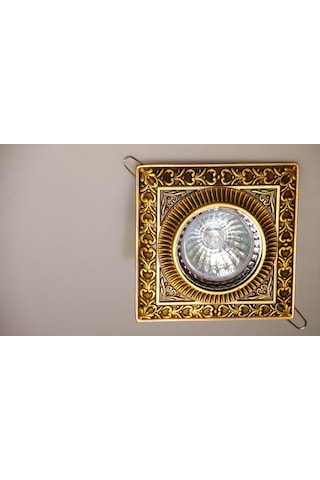 Eskitme Ahşap Desenli Versace Led Spot