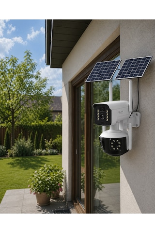 Güneş Enerjili Yayla Kamerası 4g Sım Kartlı 9mp Solar Güvenlik Kamerası - Lisinya