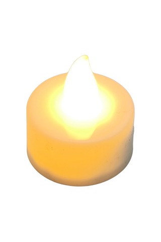 Pilli Led Tealight Mum 24'lü Ekonomik Paket - Sıcak Sarı Işık Dekor Mum Beyaz