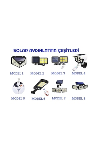 Güneş Enerjili Hareket Sensörlü Bahçe Garaj Ev Aydınlatma Lambası (548548105) Diğer