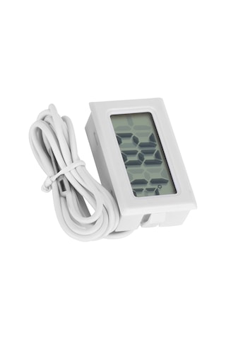 Moveevo Su Deposu Isı Ölçerü, Su Geçirmez Sondalı Dijital Termometre, Ev/iç Dış Sıcaklık Ölçümü, Beyaz Pil İle Teslim