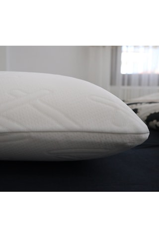 Rudu Japon Desenli Sertifikalı Visco Visko Yastık Kılıfı 60 x 40 x 15 CM Beyaz