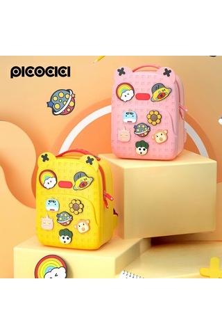 Hadpols Premium Mini Boy Renkli Aksesuar Pıcocıcı Fashion Backpack Pembe Figürlü Çocuk Sırt Çantası