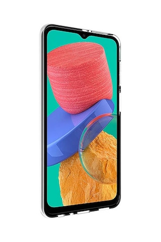 Noktaks - Samsung Galaxy M33 Uyumlu - Kılıf Şeffaf Soft Slim Fitt Süper Silikon Kapak - Şeffaf