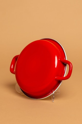 La Vita Rossa Vintage Emaye Kırmızı Sahan Ebutay Kırmızı