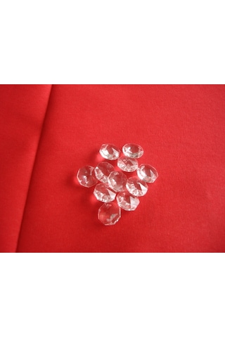 Octagon Klipsli Kristal Avize Taşı 1.Sınıf Cam 14x14 Mm - 200 Adet