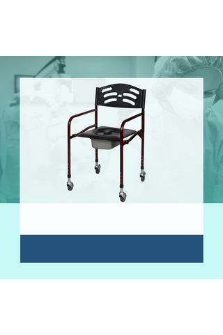 Rkl3210 Katlanır Klozetli Sandalyte Tekerlekli Standart Kapaklı