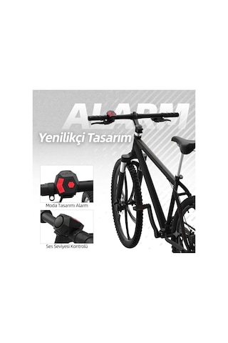 Tr Carrybright 2'si 1 Arada Güvenlik Alarmlı Şarj Edilebilir Bisiklet Kornası Genel