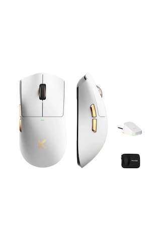 K7 Ultra White Gold 8k Hz Paw3950 Sensör Kablosuz Simetrik Gaming Mouse Mc-k7-7 Diğer