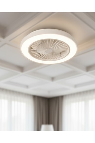 Kcf298 Modern Tavan Vanti 15w 19"ledli Modern Vantilatör - Beyaz