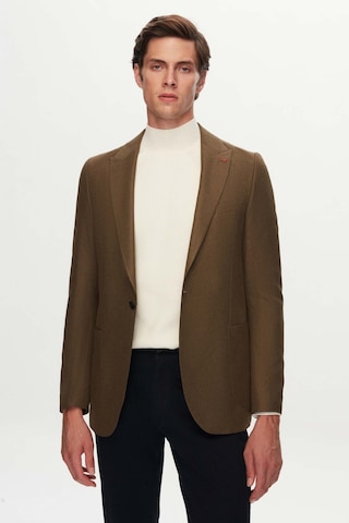D's Damat Slim Fit Yeşil Armürlü Kumaş Ceket 3ef04r107409m Yeşil