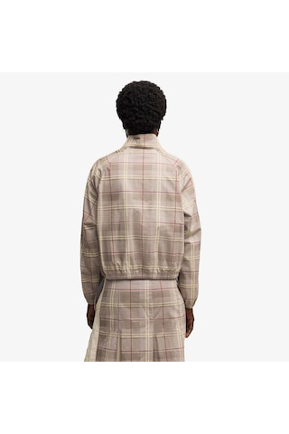 Puma T7 Tartan Woven Kadın Gri Ceket 636628 Çok Renkli