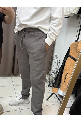Tuba Toptaş Pike Jogger Pantolon Kahverengi