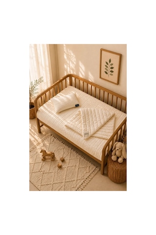 Sleepoos Yün Bebek Yastık ve Yorgan Takımı