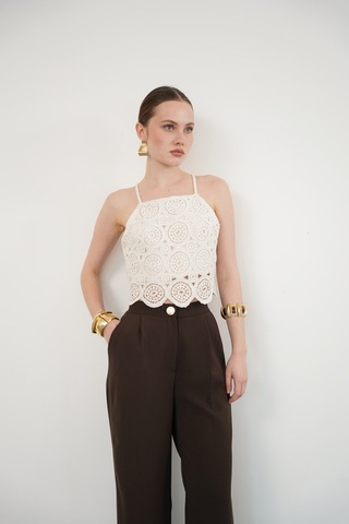 Verymoda Güpür Askılı Büstiyer D2368 Ham