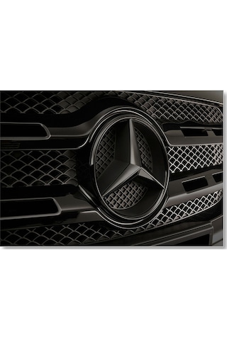 Cakasepetim Mercedes Benz Logo Karanlık Mod Ahşap Mdf Tablo