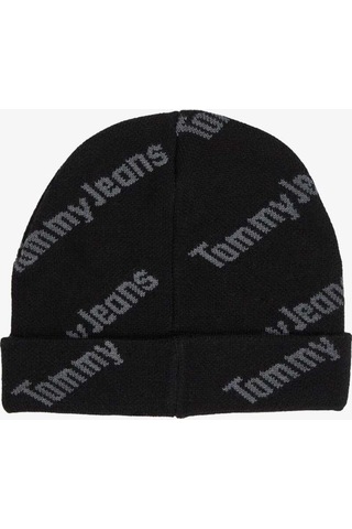 Skater Boy S Beanie Print Erkek Siyah Bere Siyah