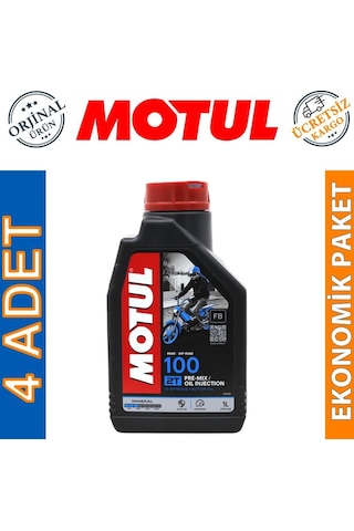 Motul 100 2T 2 Zamanlı Motosiklet Motor Yağı 4 x 1 L