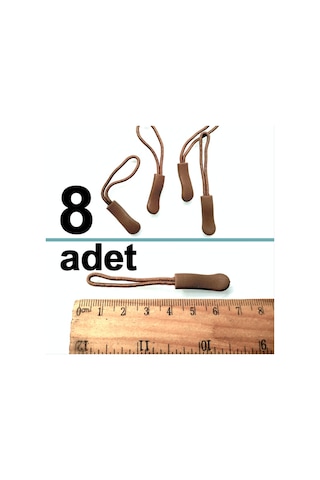Omeniv 8 Adet Fermuar Kopça Çanta Kıyafet Anahtarlık Outdoor Bej Çok Renkli