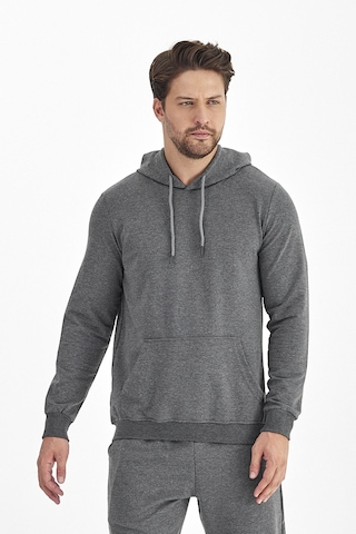 Monox Erkek Kapüşonlu Mevsimlik Sweatshirt 001 Antrasit