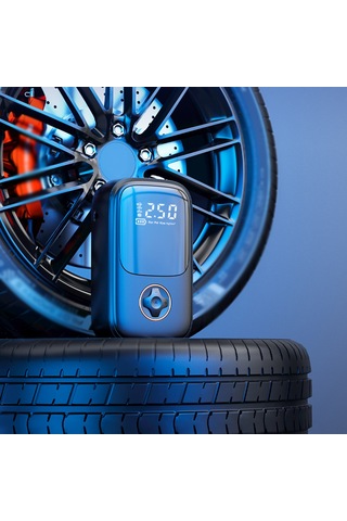 Yaozixa Siyah Akıllı Taşınabilir Hava Pompa, Otomobil Motosiklet Bisiklet Lastik Şişirme, 2000mah Pil İle Powerbank, Otomatik Doldurma Durdurma, 130psı Maksimum Basınç