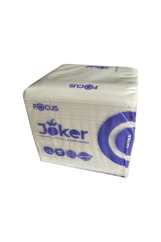 Focus Joker Masaüstü Tek Çek V Katlama Kağıt Dispenser Peçete 2 Kat 3 x 250'li