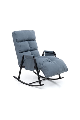 Pafu Lena Outdoor Bahçe Su Geçirmez Fonksiyonel Sallanan Koltuk - Gri-mavi