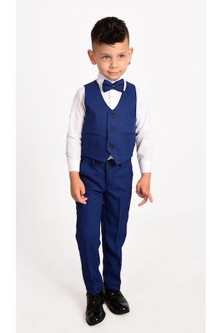 Mnk Baby & Kids Yelekli Erkek Çocuk Takım Elbise
