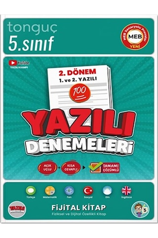 5. Sınıf Yazılı Denemeleri 2. Dönem 1 Ve 2. Yazılı - Tonguç Yayınları
