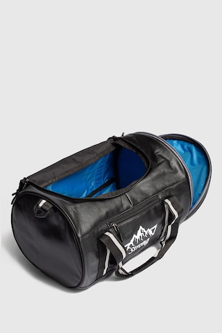 Strong Bag Silindir Spor Ve Seyahat Çantası , Gym Antrenman Fitness Çantası Sl02 Siyah Siyah