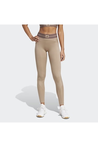Adidas Jy2068 Hyg Rıb 1-1 L Kadın Spor Tayt Krem