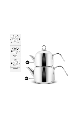 Karaca  Urban İndüksiyon Tabanlı Midi Çaydanlık Takımı