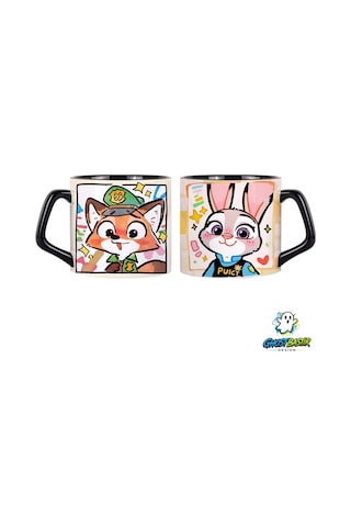 Ghostbastır Desıgn Zootropolis Judy Ve Nick Kupa Bardak Tek Adet 0907 Çok Renkli