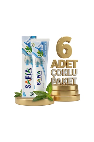 Safia Diş Macunu Yeşil Çay Ve Himalaya Tuzu 6x100 Ml