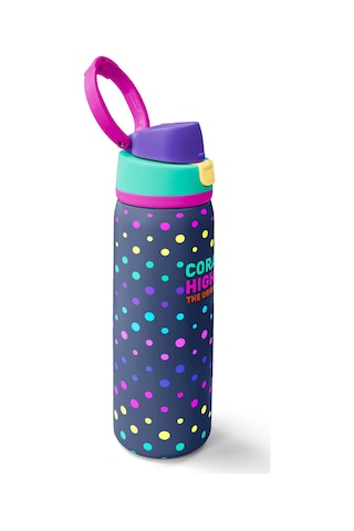 Coral High Lacivert Puantiyeli Desenli Pipetli Ve Direkt İçim Çelik Termos 800 Ml 38534 Lacivert