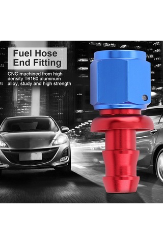 Padalink An6 Tipi Otomobil Yağ Soğutucu Bağlantısı - T6160 Alüminyum Cnc İşlenmiş, Anodize Kaplama, Kolay Montajlı Düz Tip 0