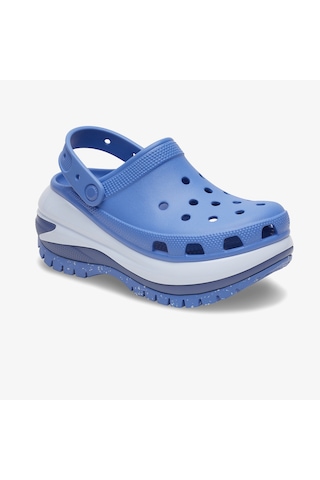 Crocs Classic Mega Crush Kadın Mavi Terlik Düz 207988 Mavi