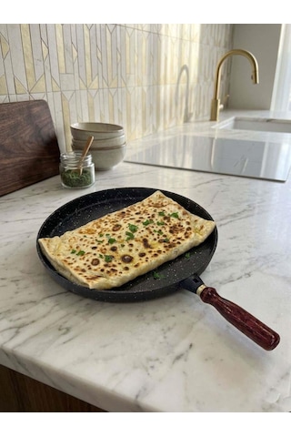 Döküm Gözleme, Bazlama Ve Pizza Tavası 36 Cm Siyah