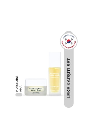 Cilt Tonu Dengeleyici Ve Leke Karşıtı Bakım Seti - Aha Ve C Vitamini Içerikli Krem & Serum
