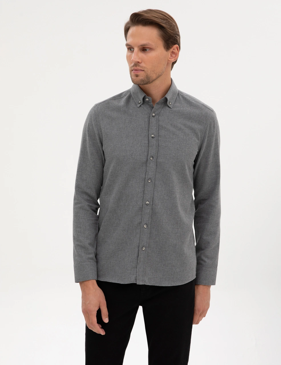 Pierre Cardin Erkek Gri Gömlek Desenli 50316751-vr024 Gri